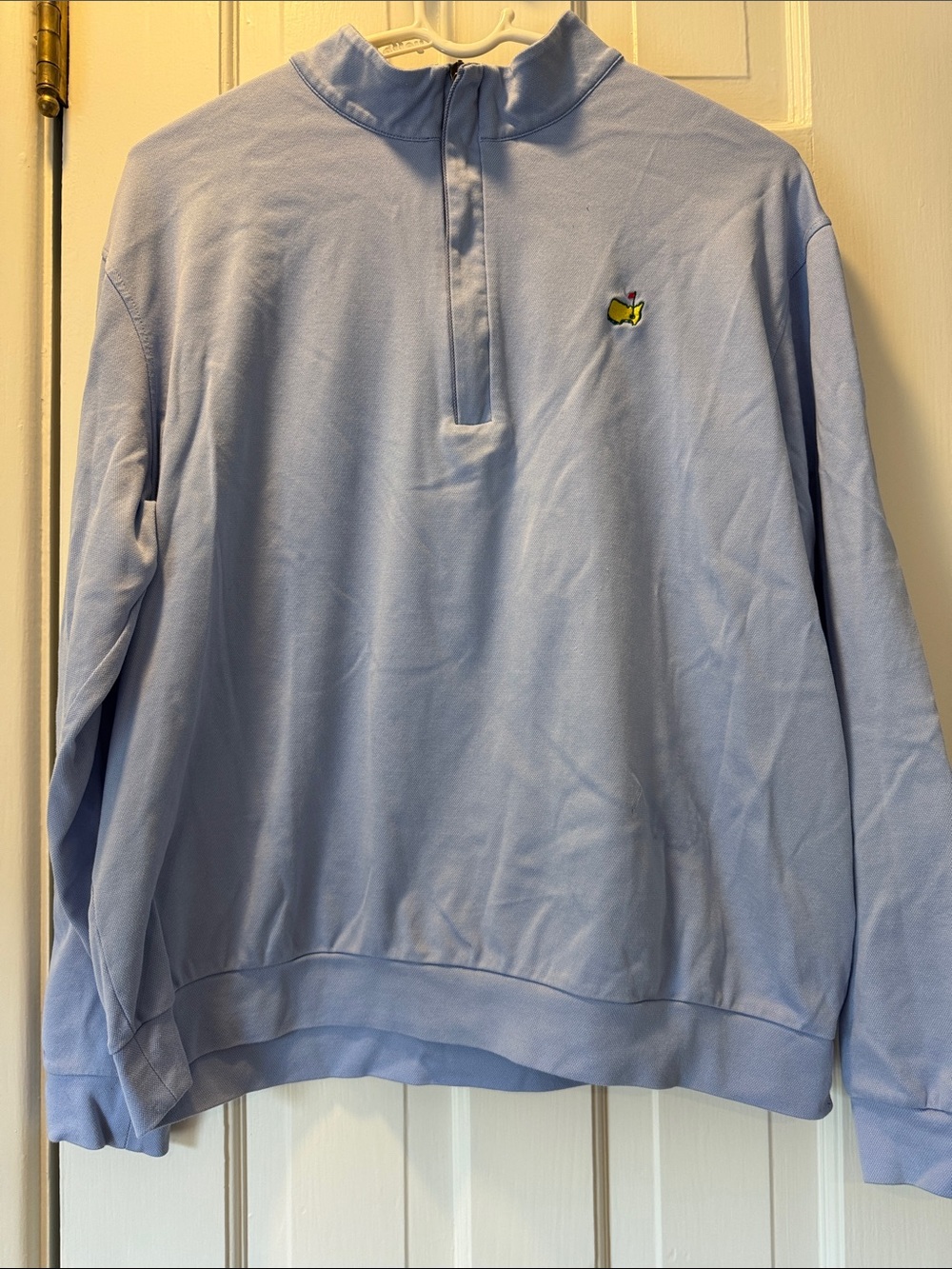 Masters: Light Blue Men’s Quarter-Zip Sweater